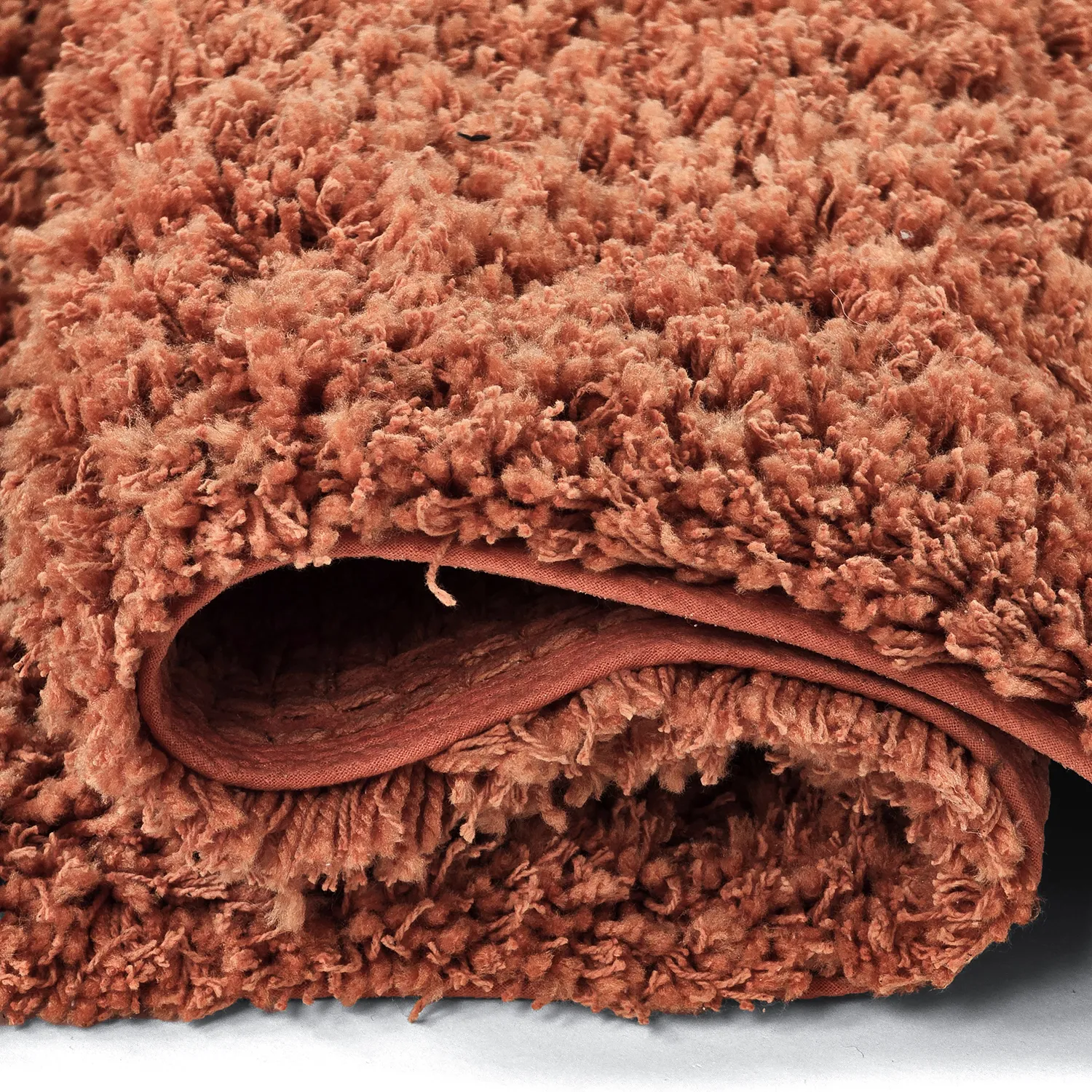 Tappeto A Pelo Lungo - Combarro Solid Cotton Shaggy (arancione chiaro)