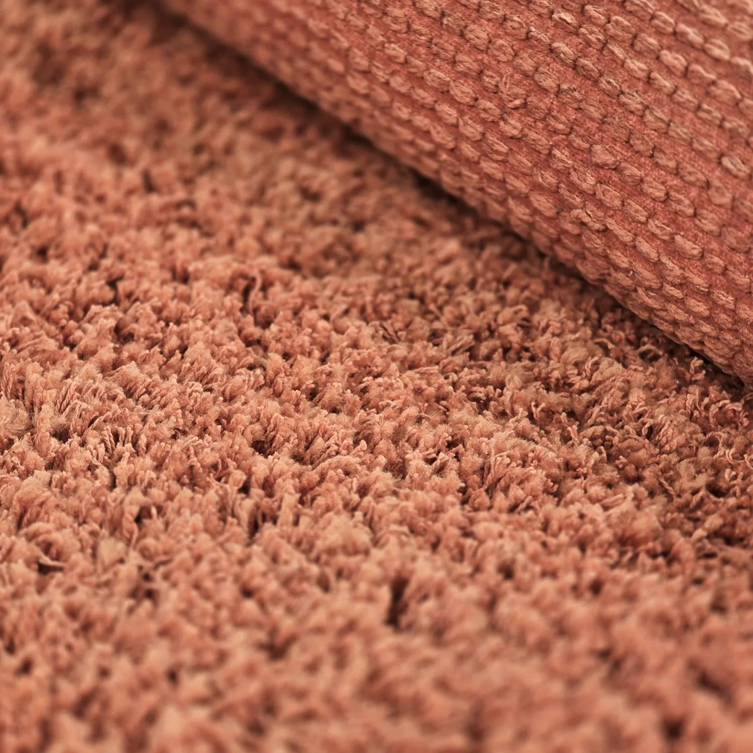 Tappeto A Pelo Lungo - Combarro Solid Cotton Shaggy (arancione chiaro)