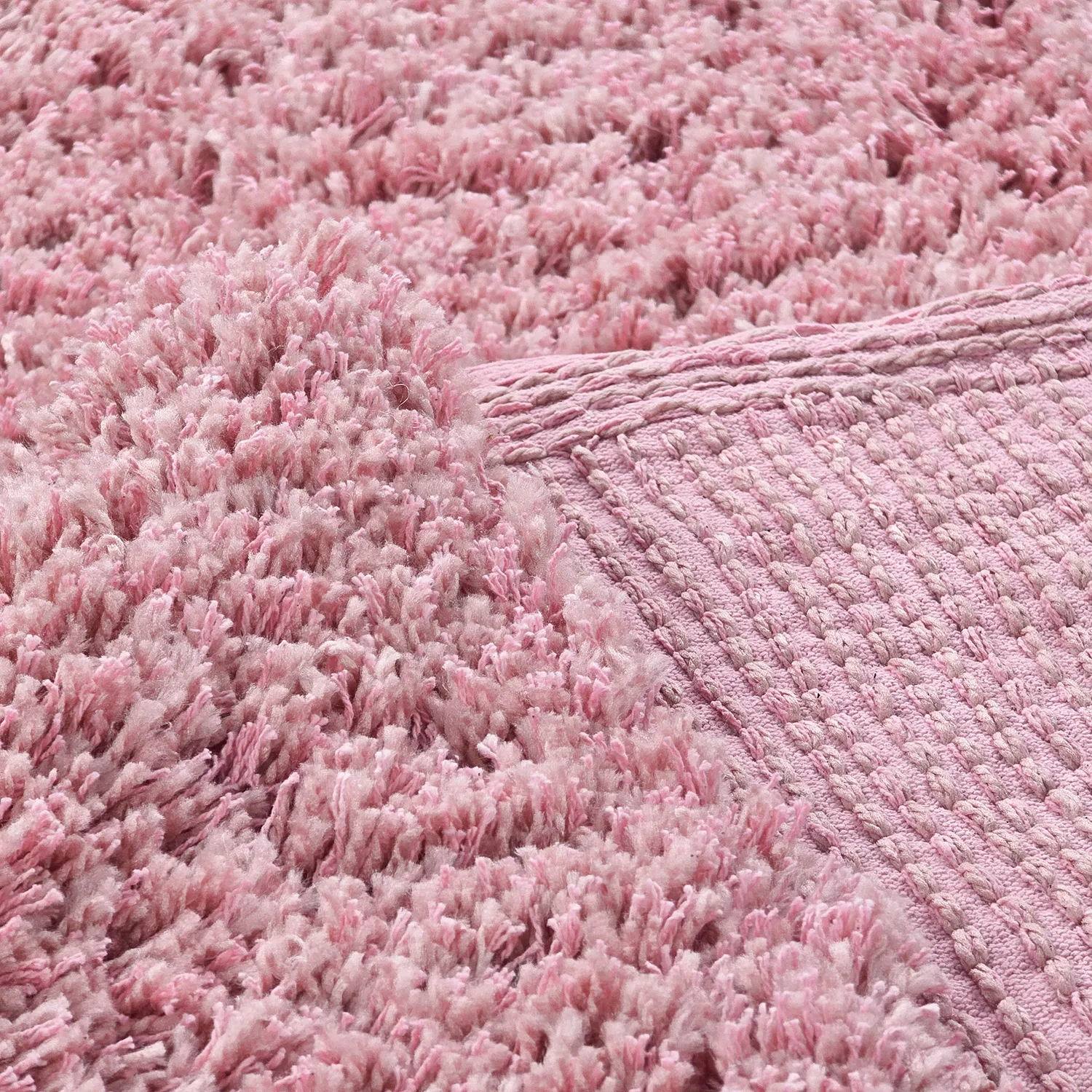 Tappeto A Pelo Lungo - Combarro Solid Cotton Shaggy (rosa chiaro)