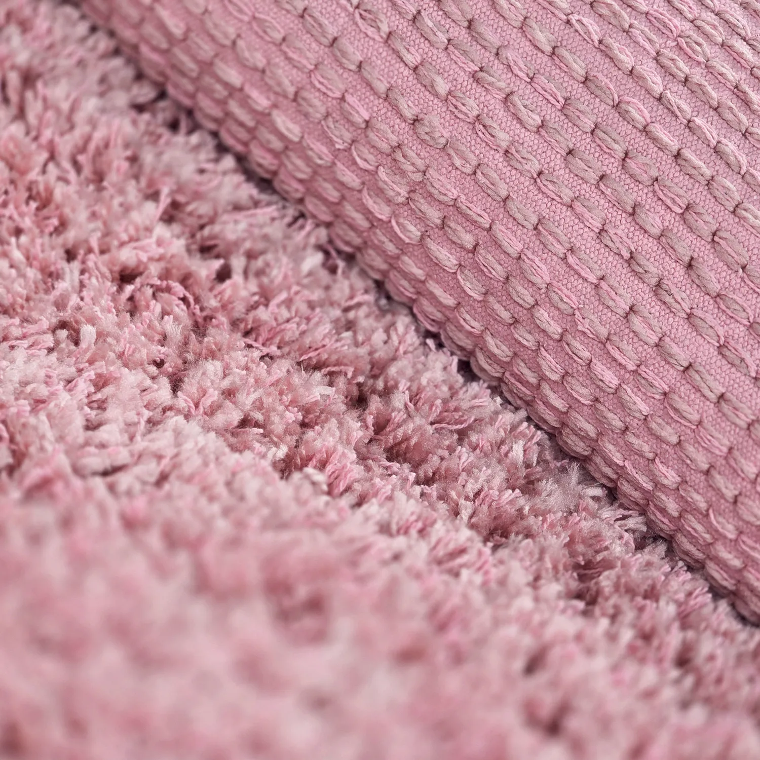 Tappeto A Pelo Lungo - Combarro Solid Cotton Shaggy (rosa chiaro)