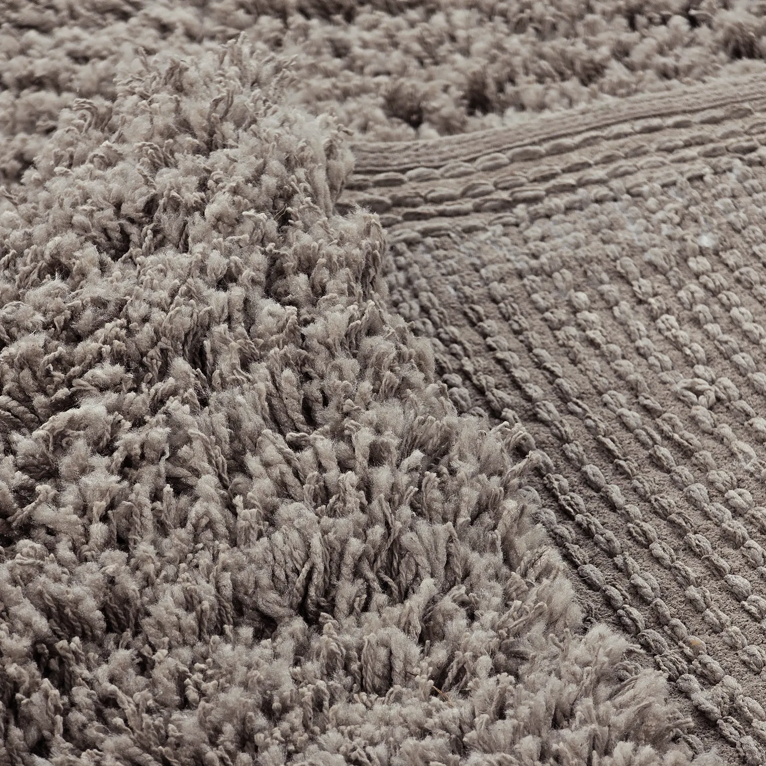 Tappeto A Pelo Lungo - Combarro Solid Cotton Shaggy (taupe)
