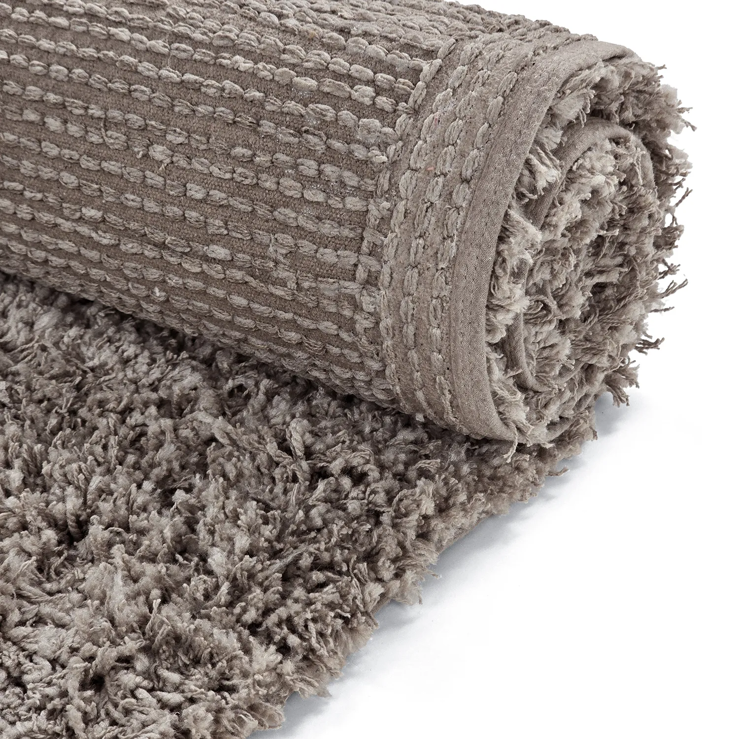 Tappeto A Pelo Lungo - Combarro Solid Cotton Shaggy (taupe)