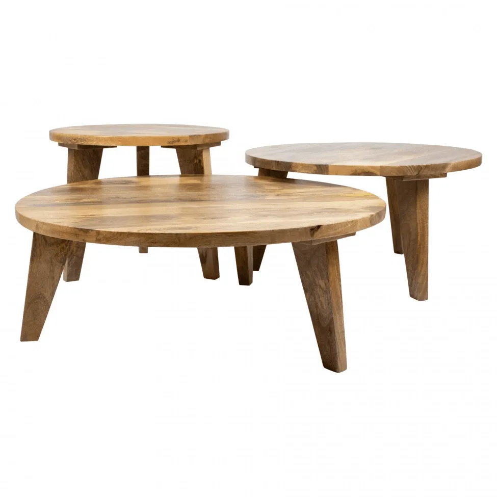 Tavolino da caffè - Vintage - 65 cm round (natura)