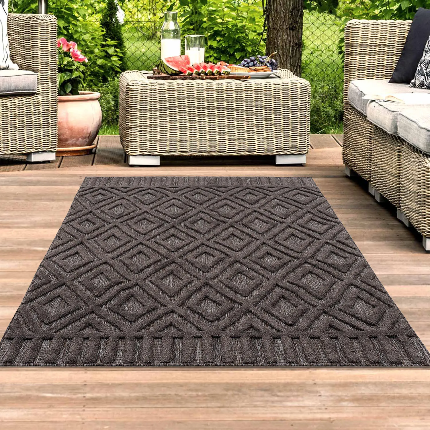 Shaggy Indoor-Outdoor - Lancaster (antracite)