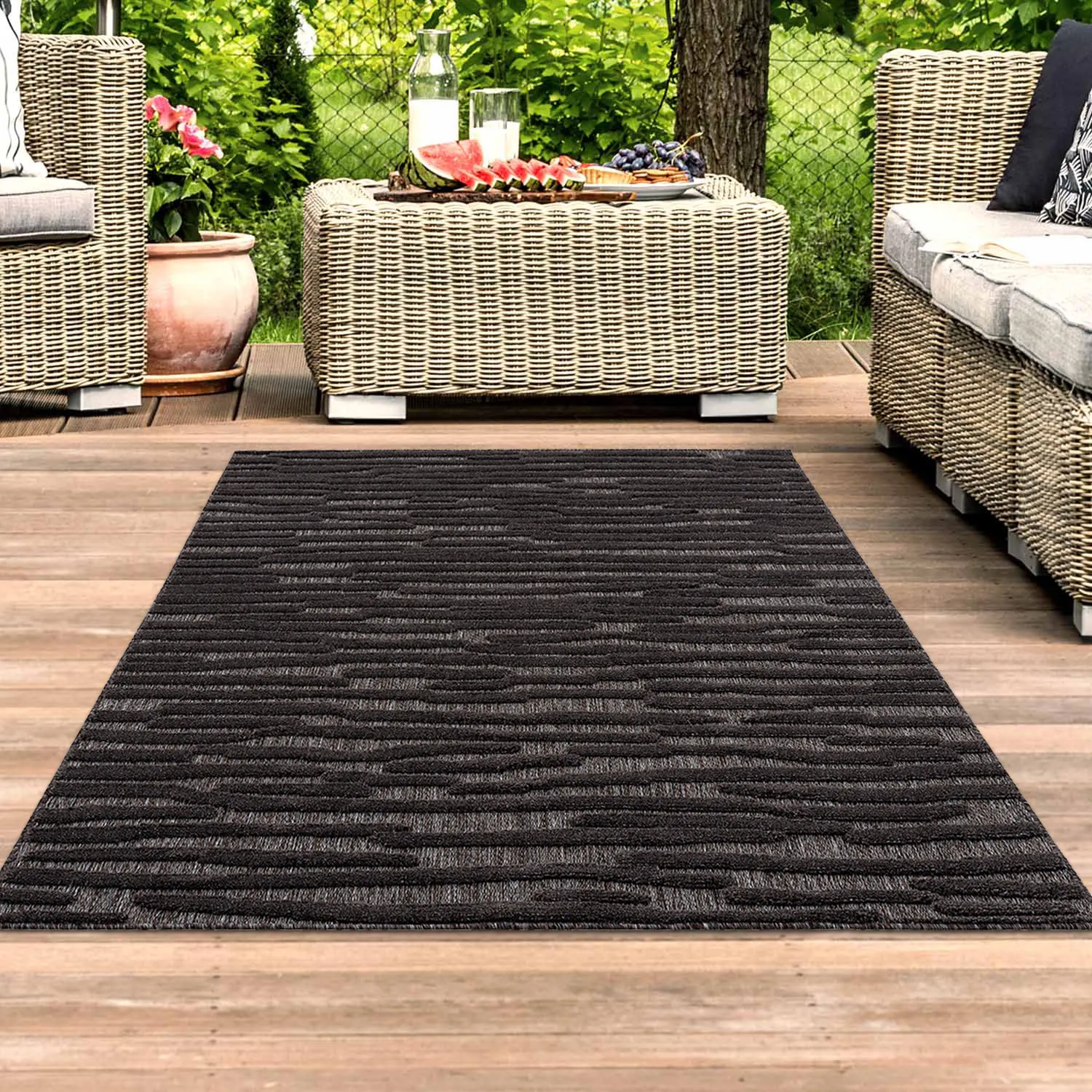 Shaggy Indoor-Outdoor - Neston (antracite)