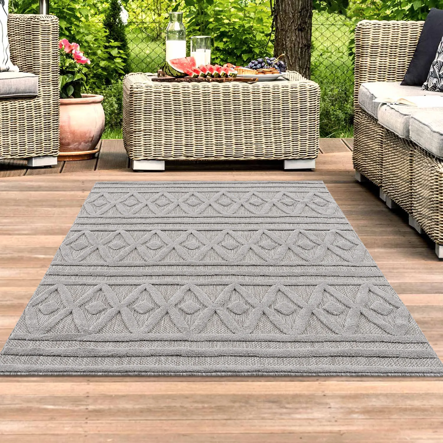 Shaggy Indoor-Outdoor - Chester (grigio)