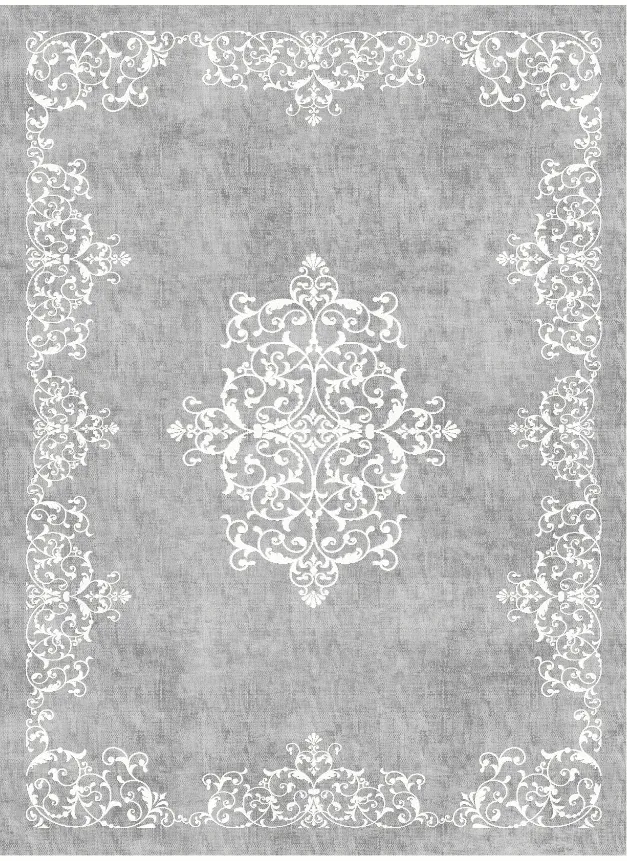 Tappeto Wilton - Santi (grigio/bianco)