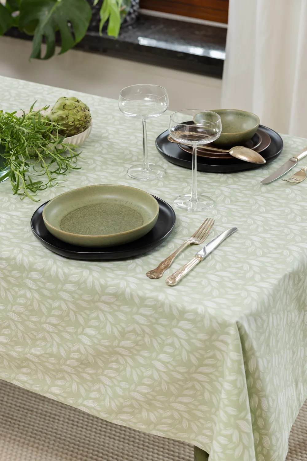 Tovaglia In Cotone - Satu (verde)