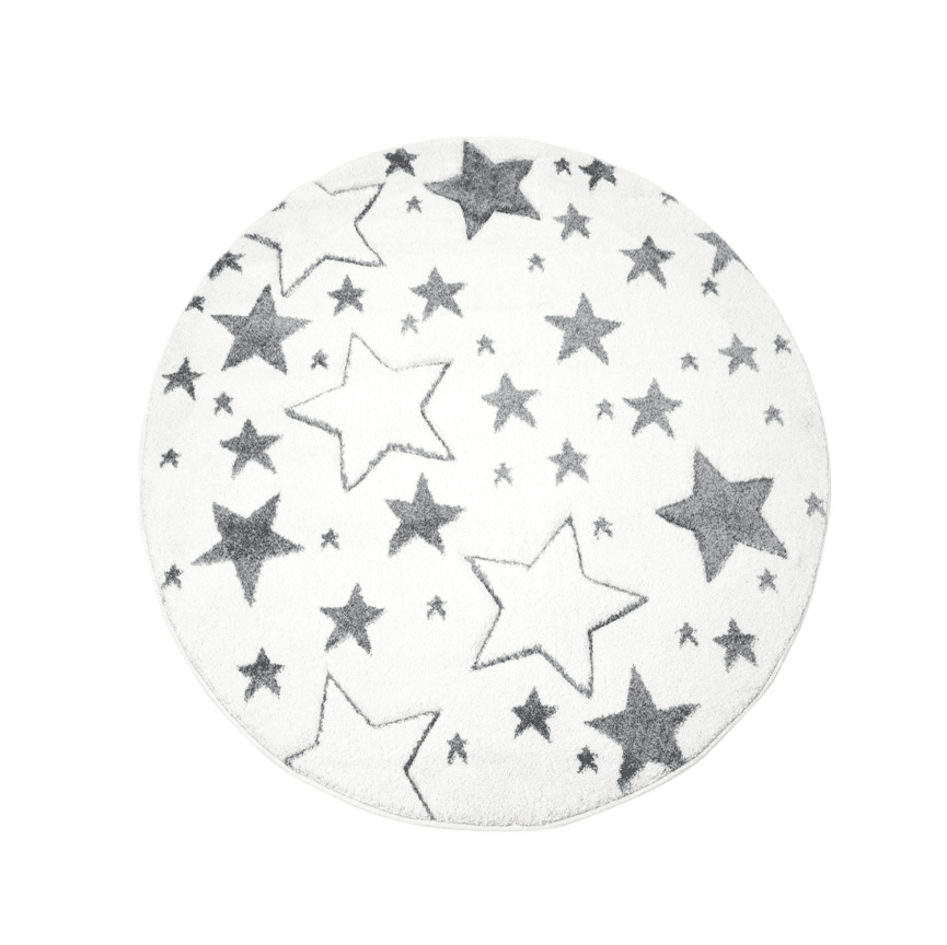 Tappeti per bambini - Bueno Stars Tondo (bianco)