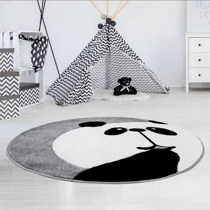 Tappeti per bambini - Bueno Panda (grigio)