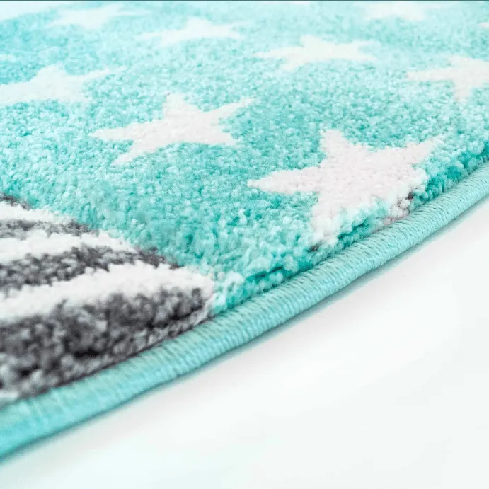 Tappeti per bambini - Bueno Night Stars Tondo (turchese)