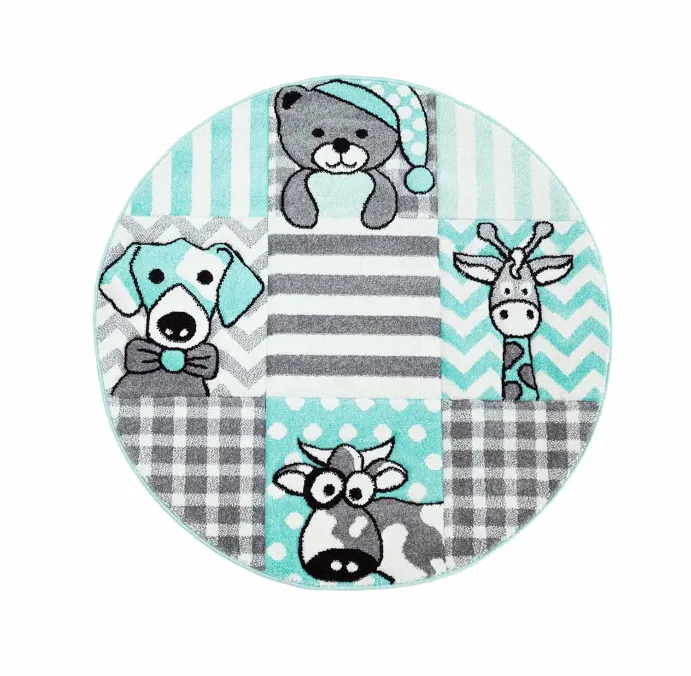 Tappeti per bambini - Bueno Animals (turchese)