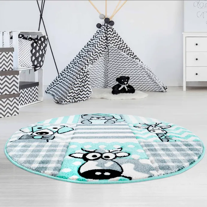 Tappeti per bambini - Bueno Animals (turchese)