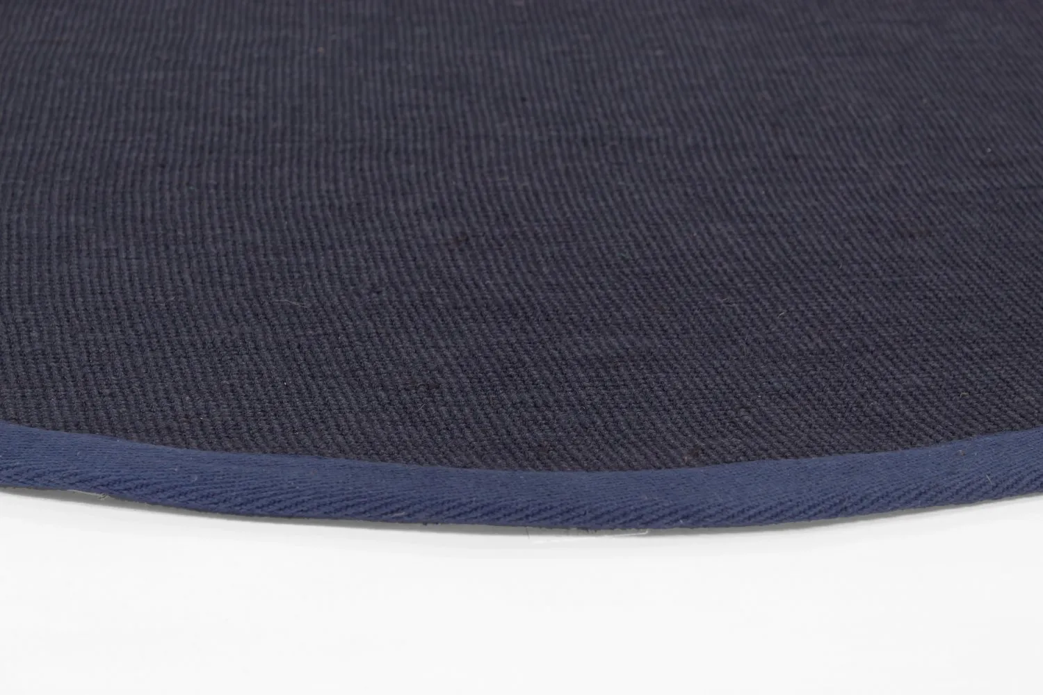 Tappeto rotondo (sisal) - Agave (blu scuro)