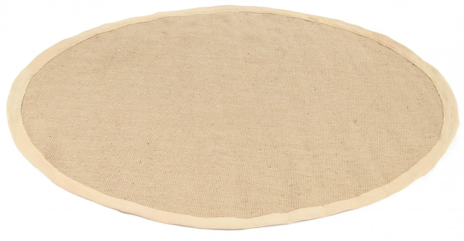 Tappeto rotondo (sisal) - Agave (beige/beige)