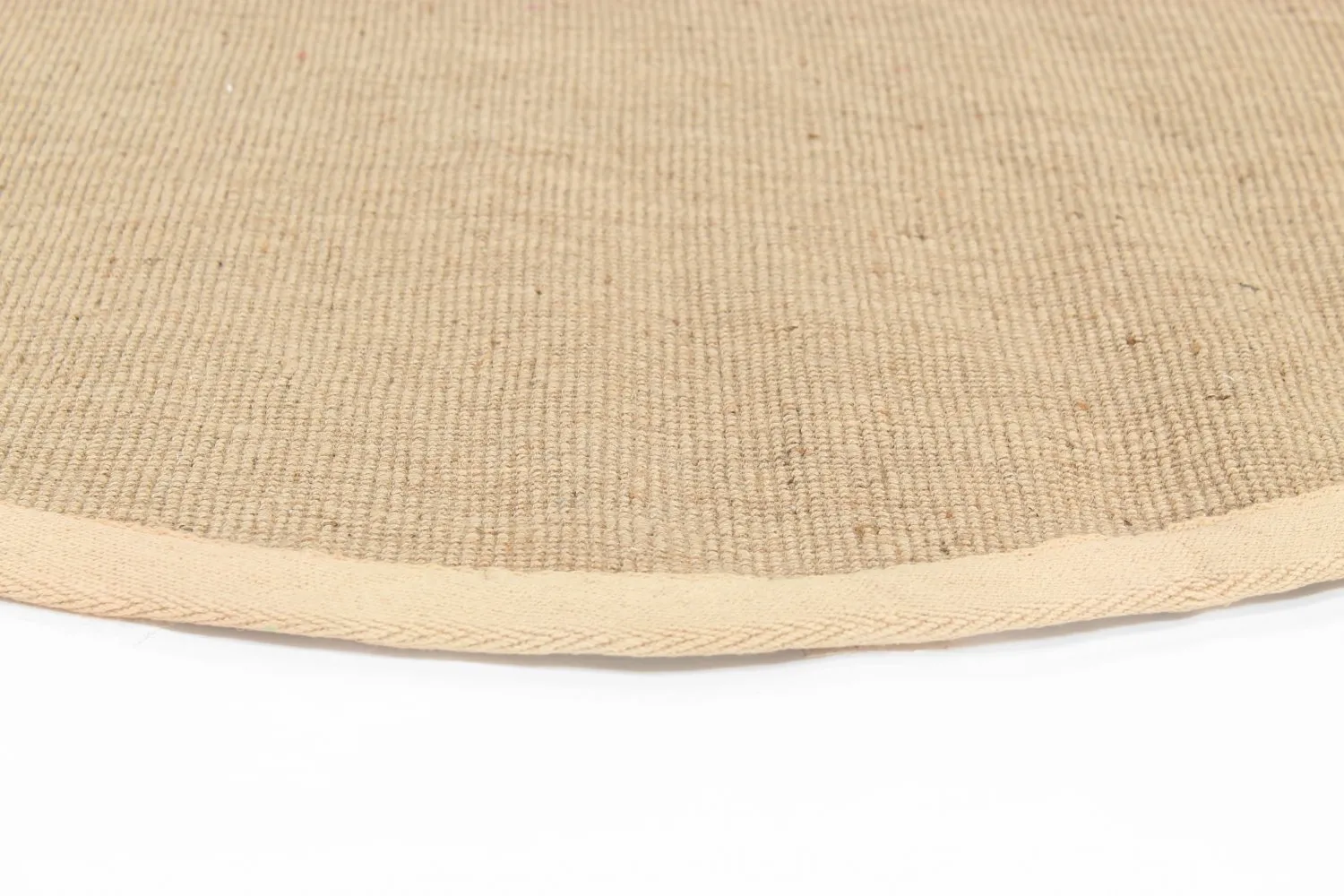 Tappeto rotondo (sisal) - Agave (beige/beige)