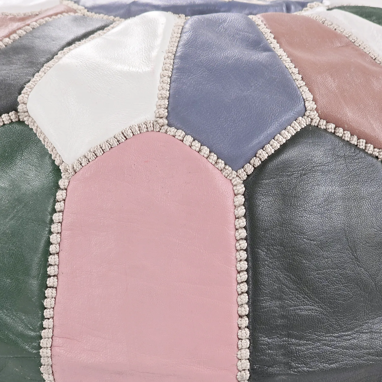 Pouf - Pouf In Pelle Dal Morocco (multi) 04
