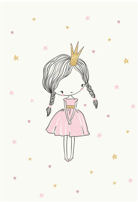 Tappeti per bambini - Princess (rosa)