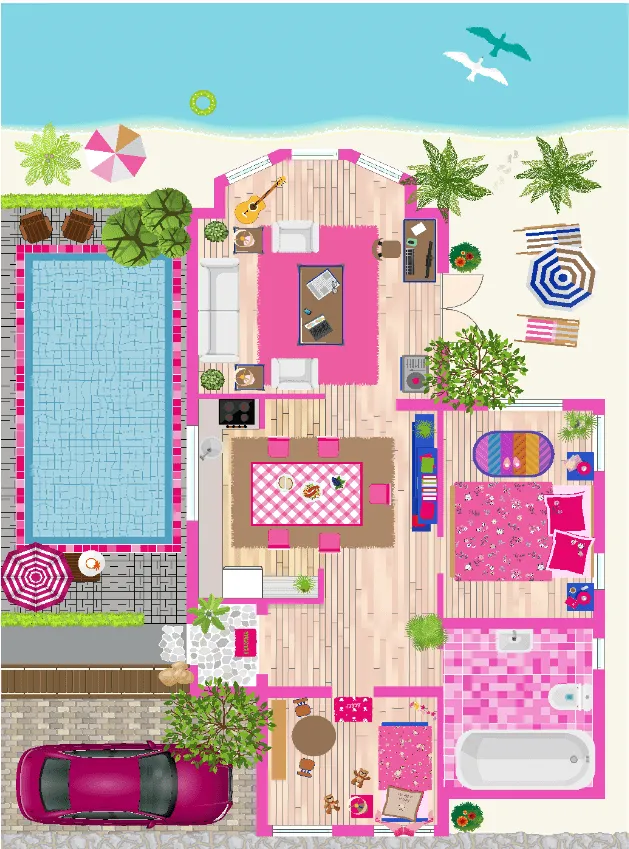 Tappeti per bambini - Beach world