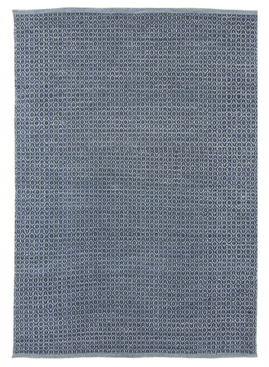Tappeto In Lana - Snowshill (blu/nero)