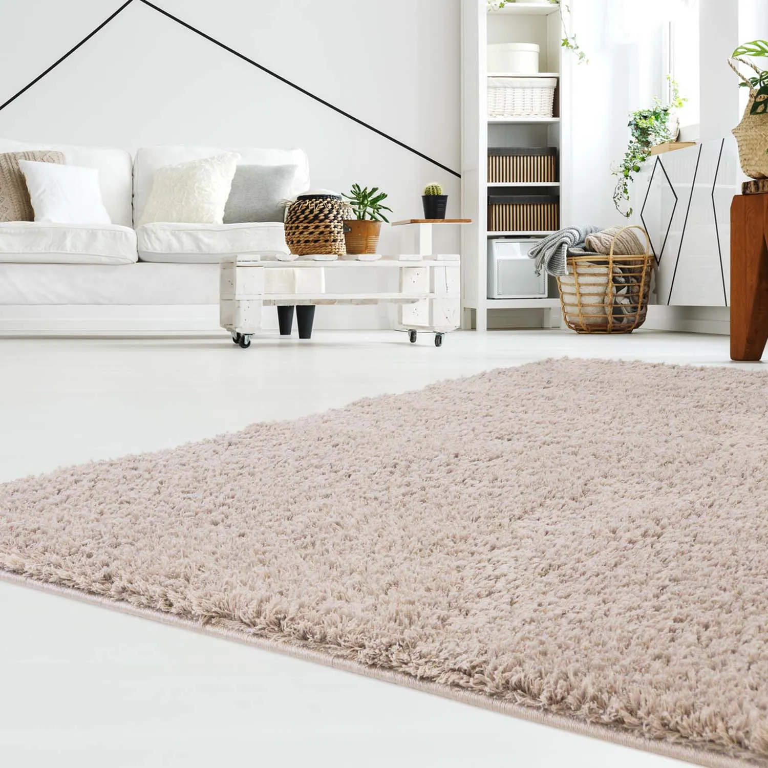 Tappeto A Pelo Lungo - Soft Shine (beige)