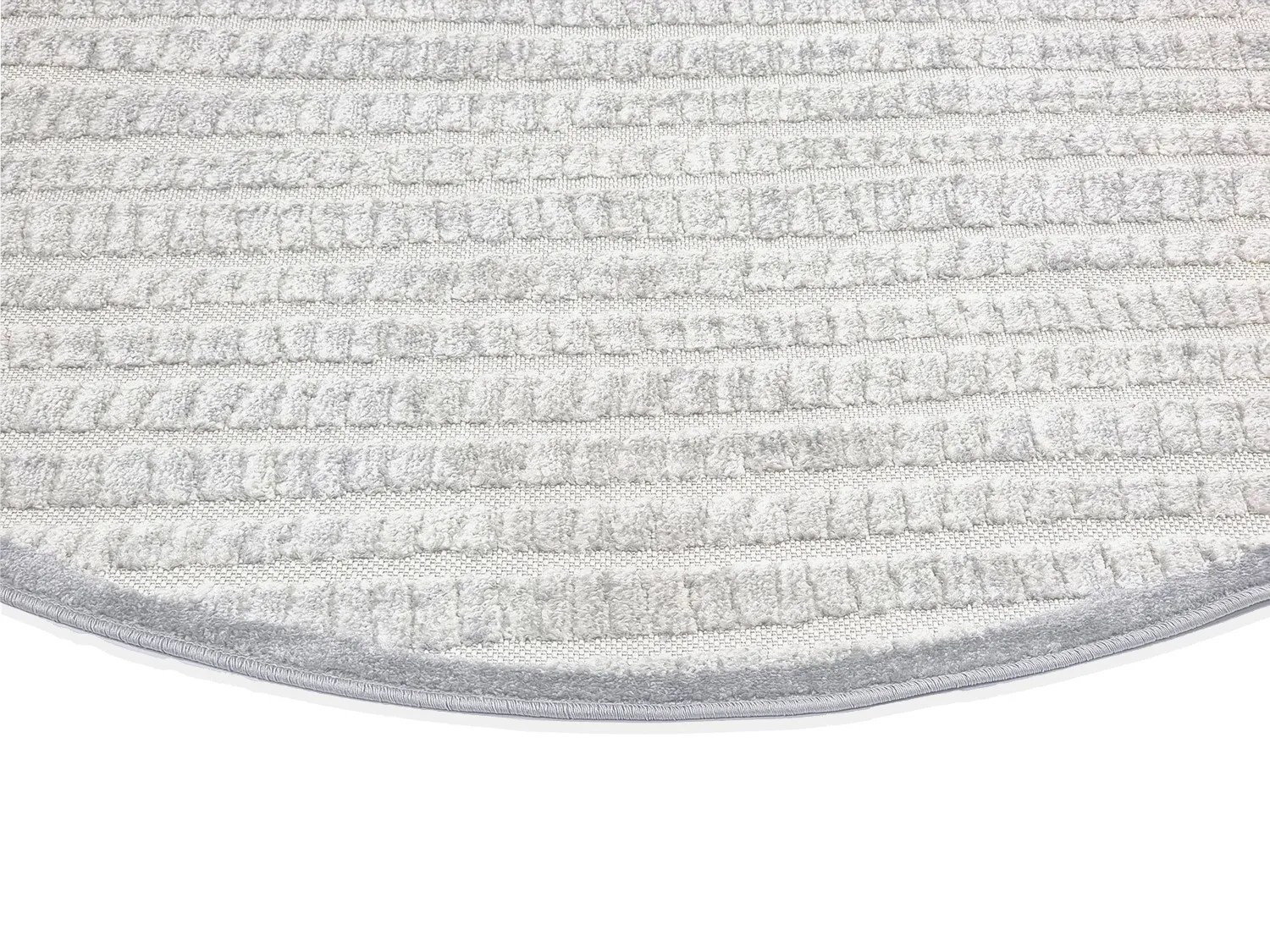 Tappeti rotondi - Indoor/Outdoor Kendall (cream/grigio)