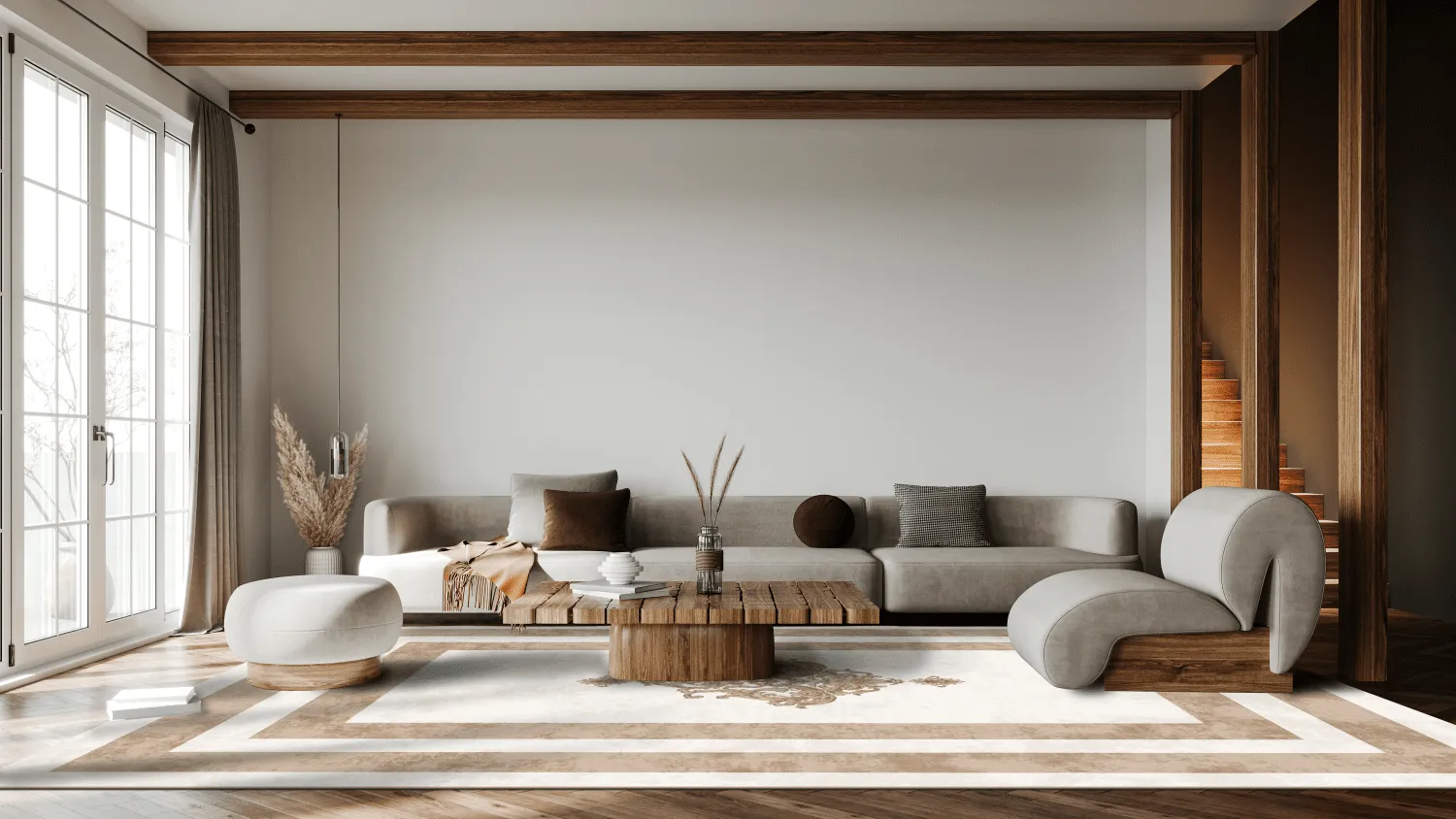 Tappeto Wilton - Soros (beige/bianco)