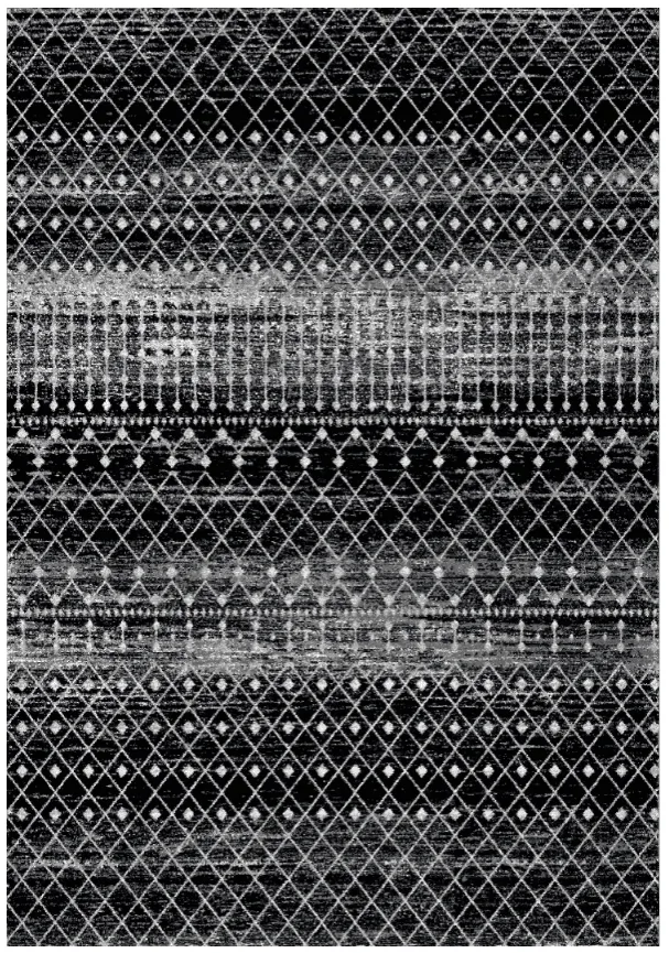 Tappeto Wilton - Stella (nero/bianco)