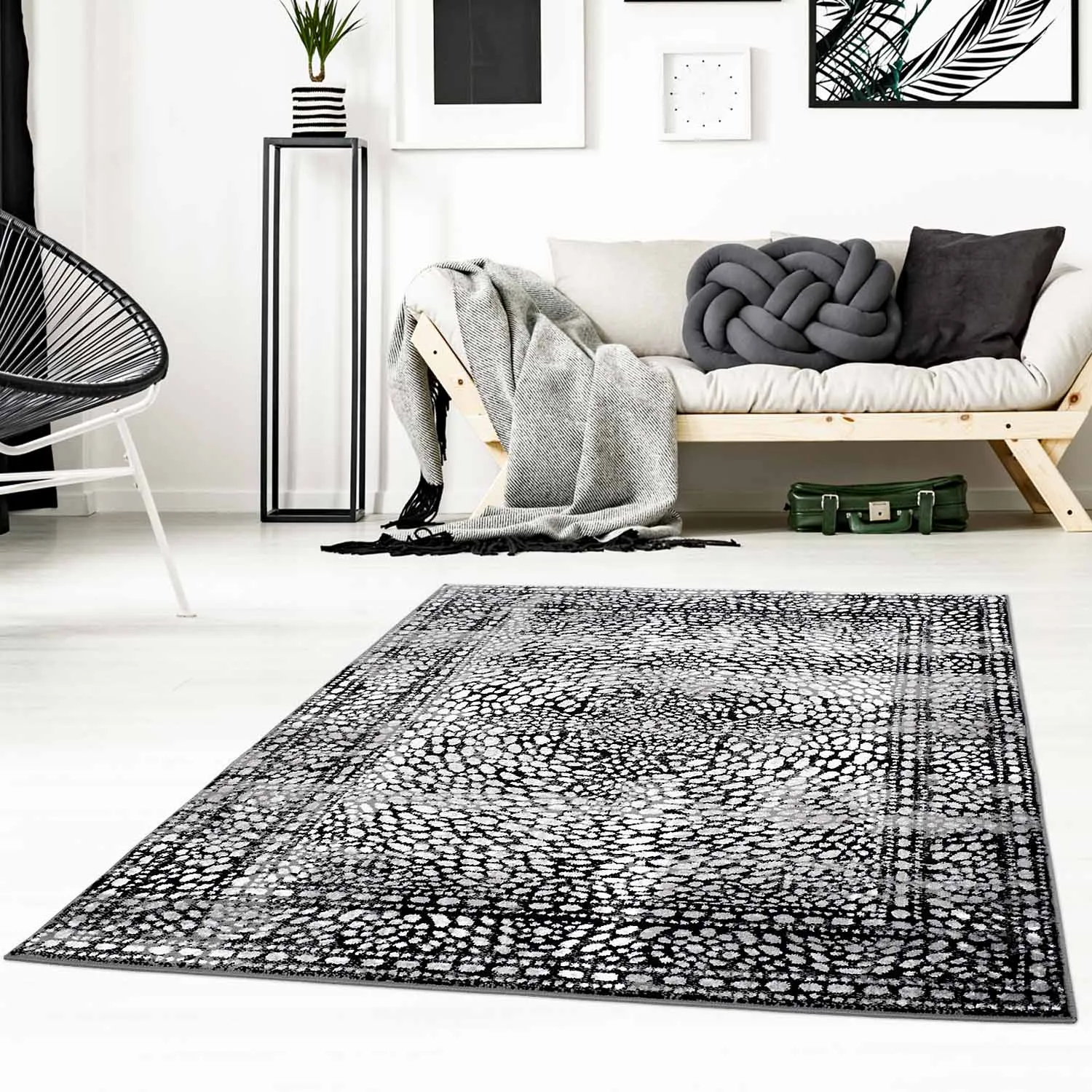 Tappeto Wilton - Jadida (nero)