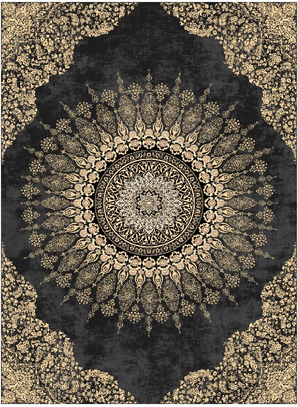 Tappeto Wilton - Sandrigo (nero/oro)