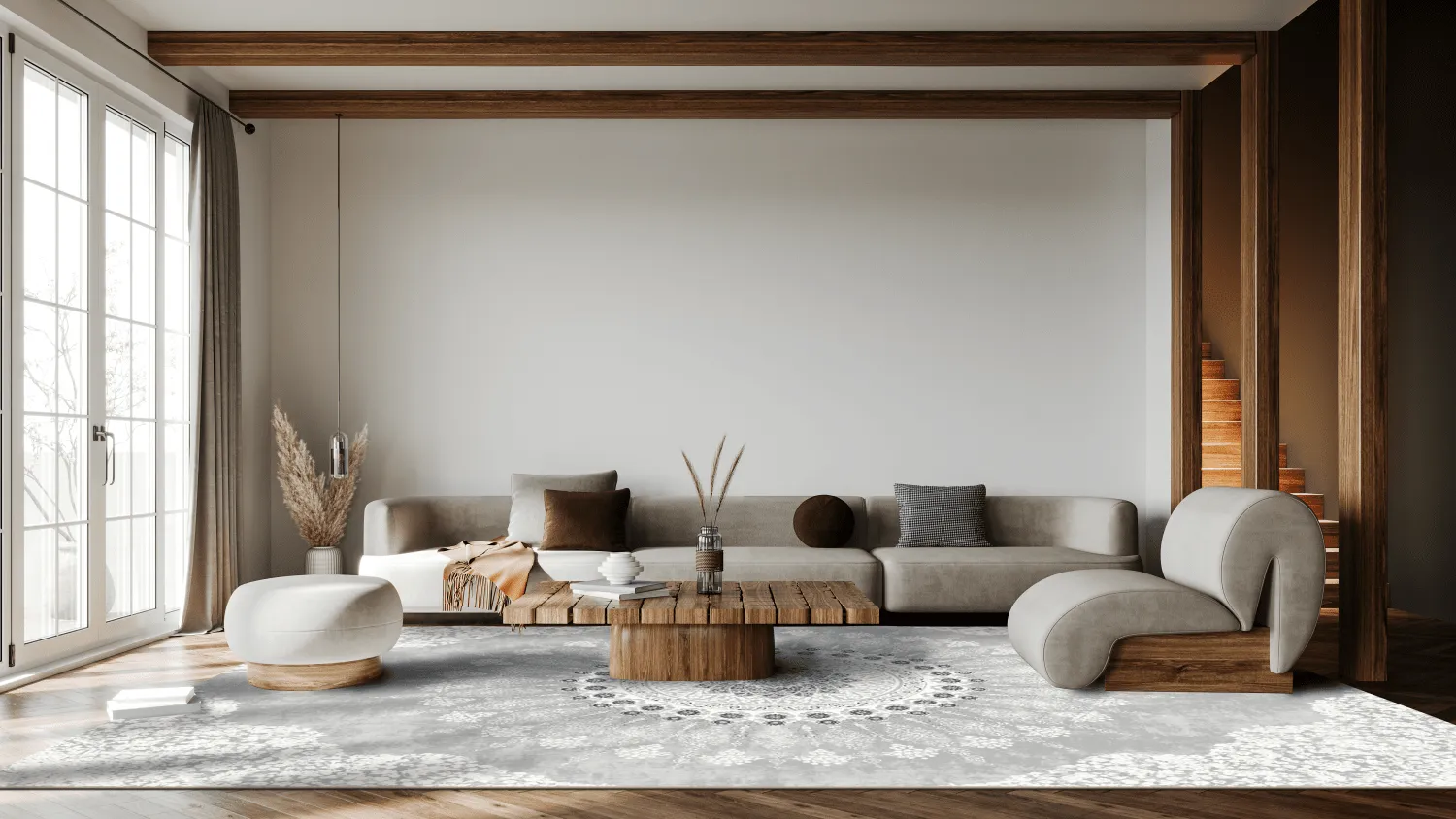 Tappeto Wilton - Sandrigo (grigio/bianco)
