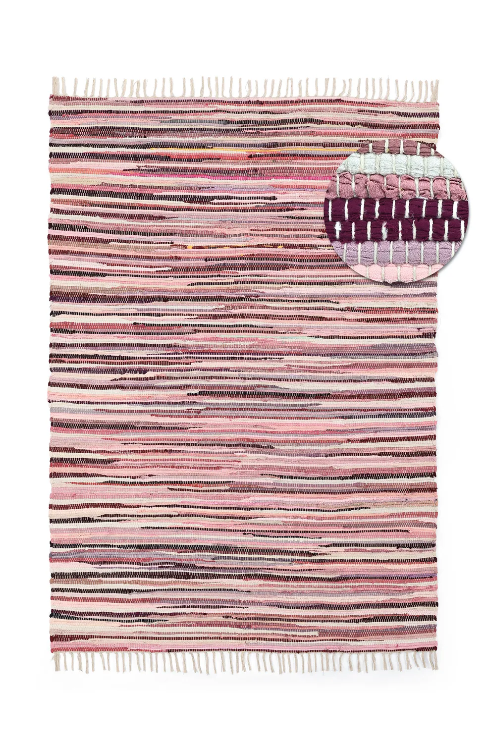 Tappeto Di Stracci - Home (rosa/multiplo)