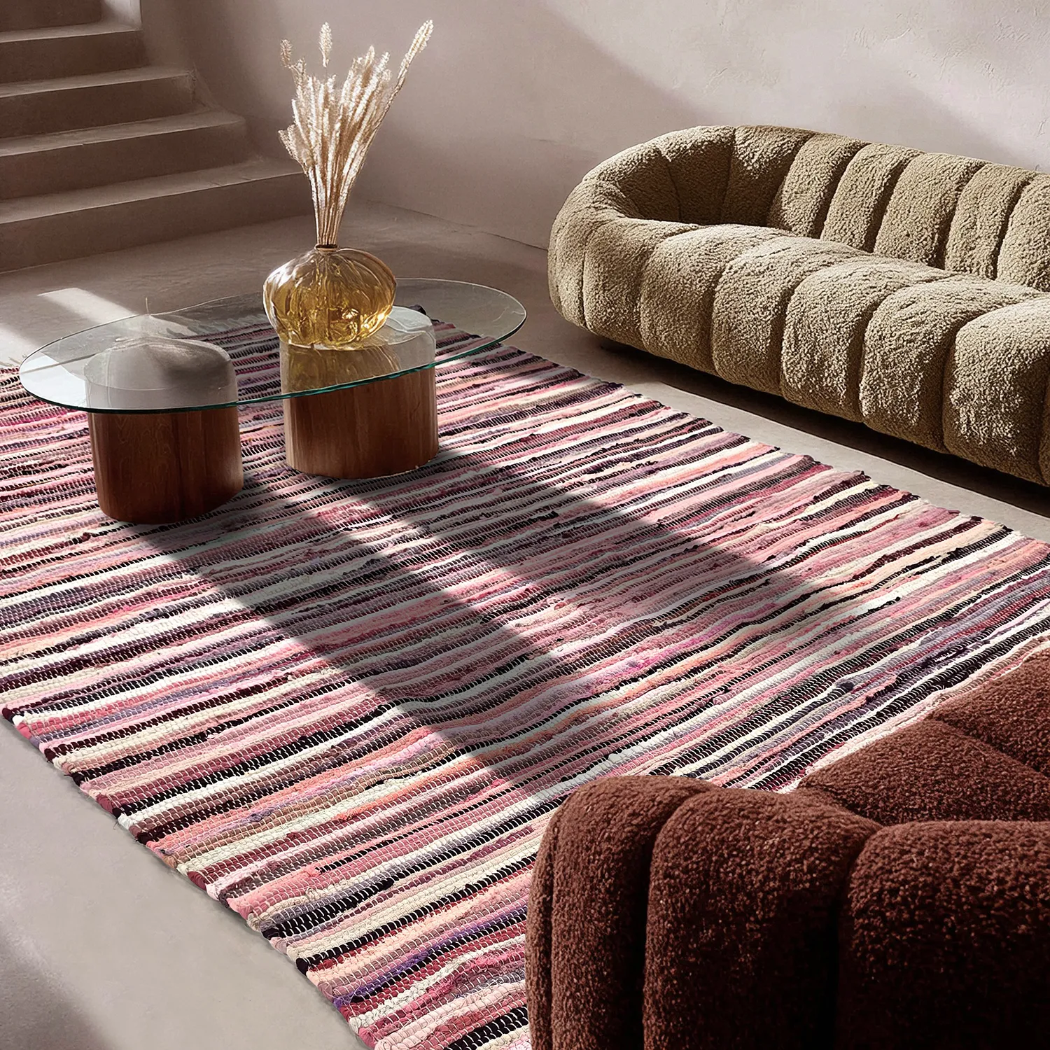 Tappeto Di Stracci - Home (rosa/multiplo)