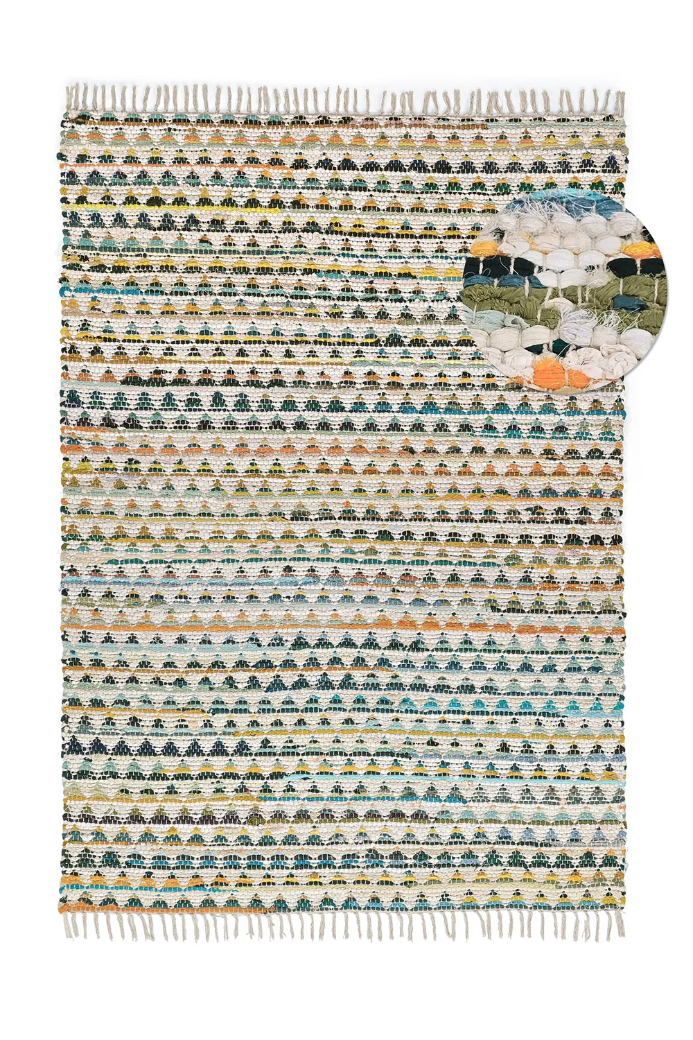 Tappeto Di Stracci - Lindby (giallo/multiplo)