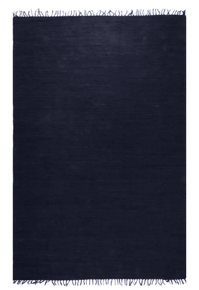 Tappeto Di Stracci - Silje (blu scuro)