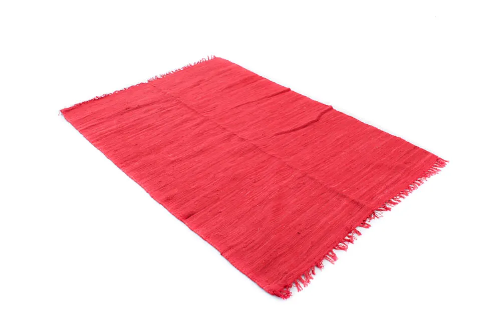 Tappeto Di Stracci - Silje (rosso)