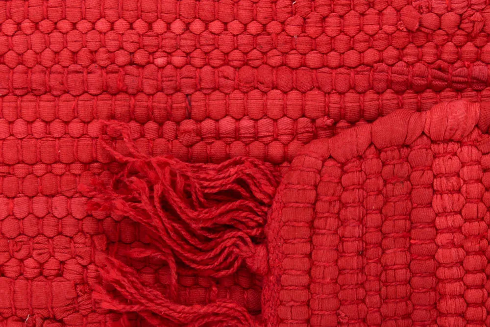 Tappeto Di Stracci - Silje (rosso)