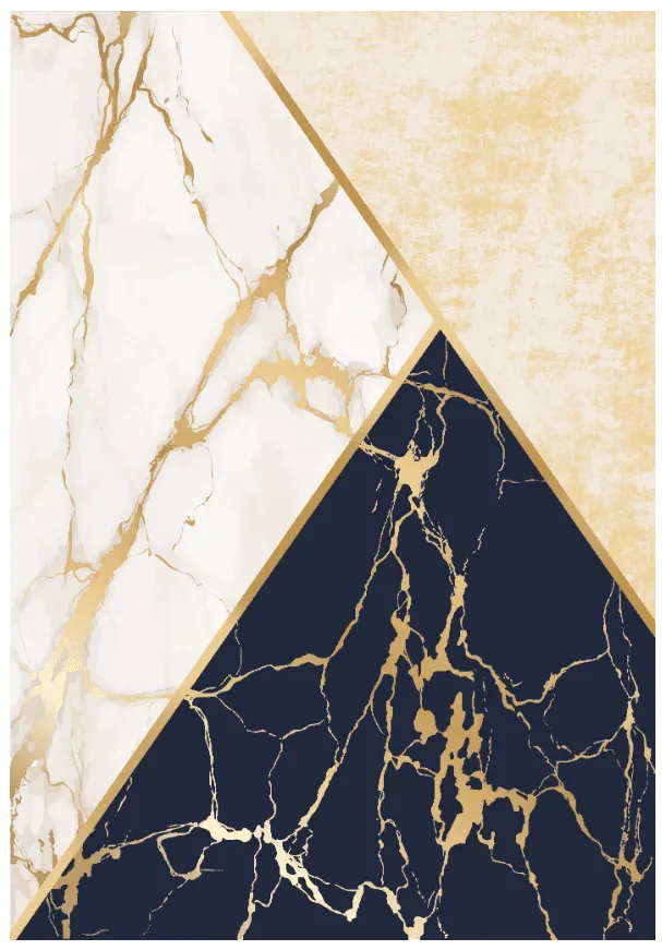 Tappeto Wilton - Canelli (beige/bianco/blu)