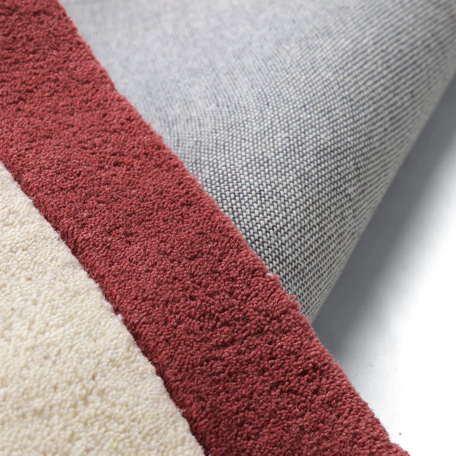 Tappeto In Lana - Agra Hand Tufted Wool Premium (crema/rosso)