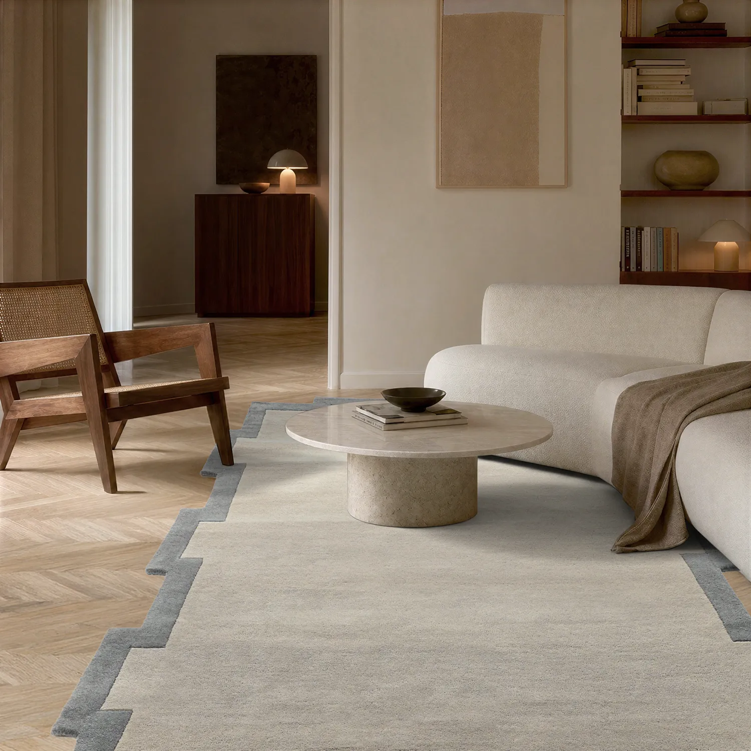 Tappeto In Lana - Agra Hand Tufted Wool Premium (grigio)