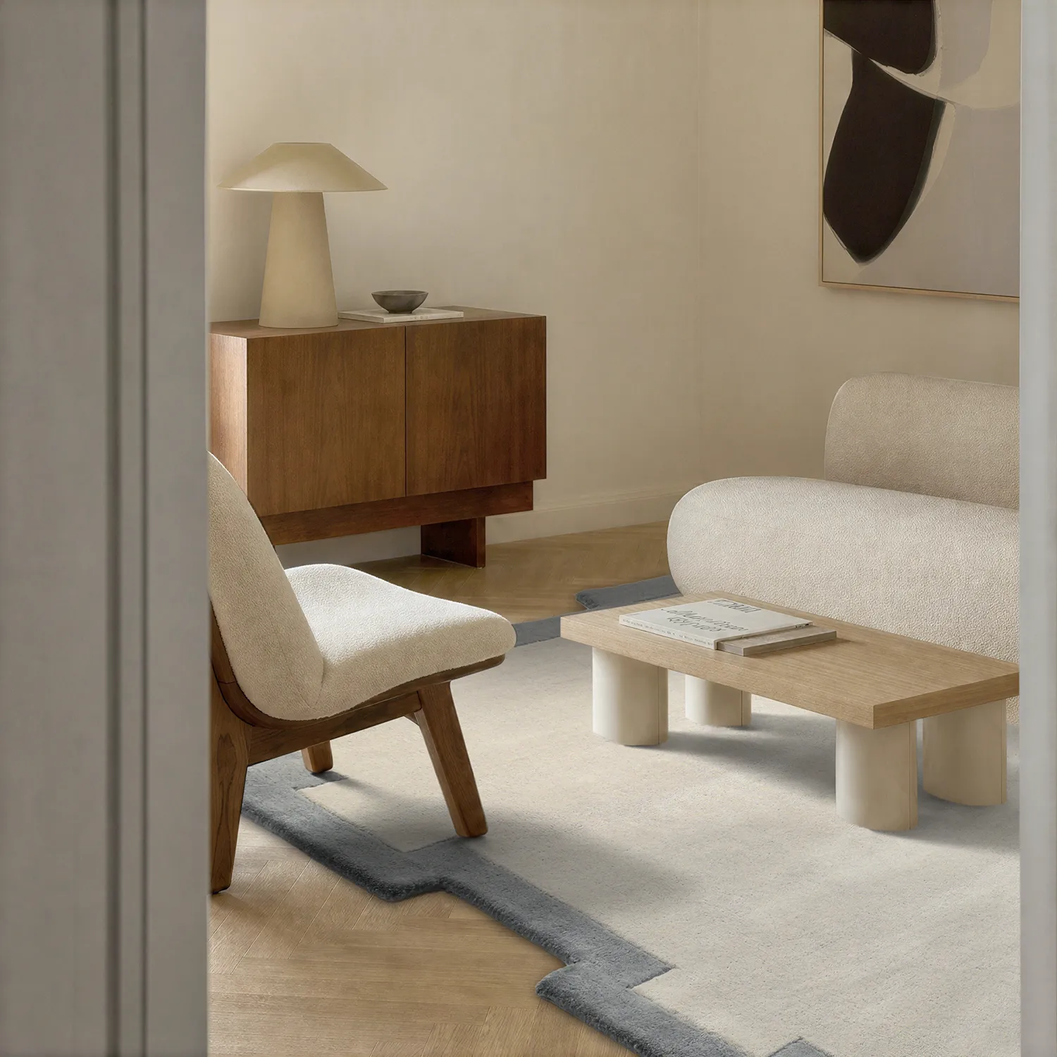 Tappeto In Lana - Agra Hand Tufted Wool Premium (grigio)