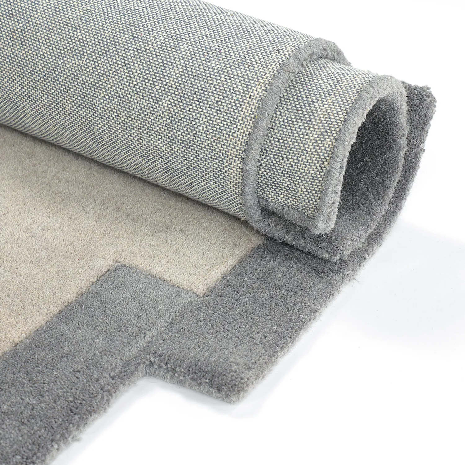 Tappeto In Lana - Agra Hand Tufted Wool Premium (grigio)