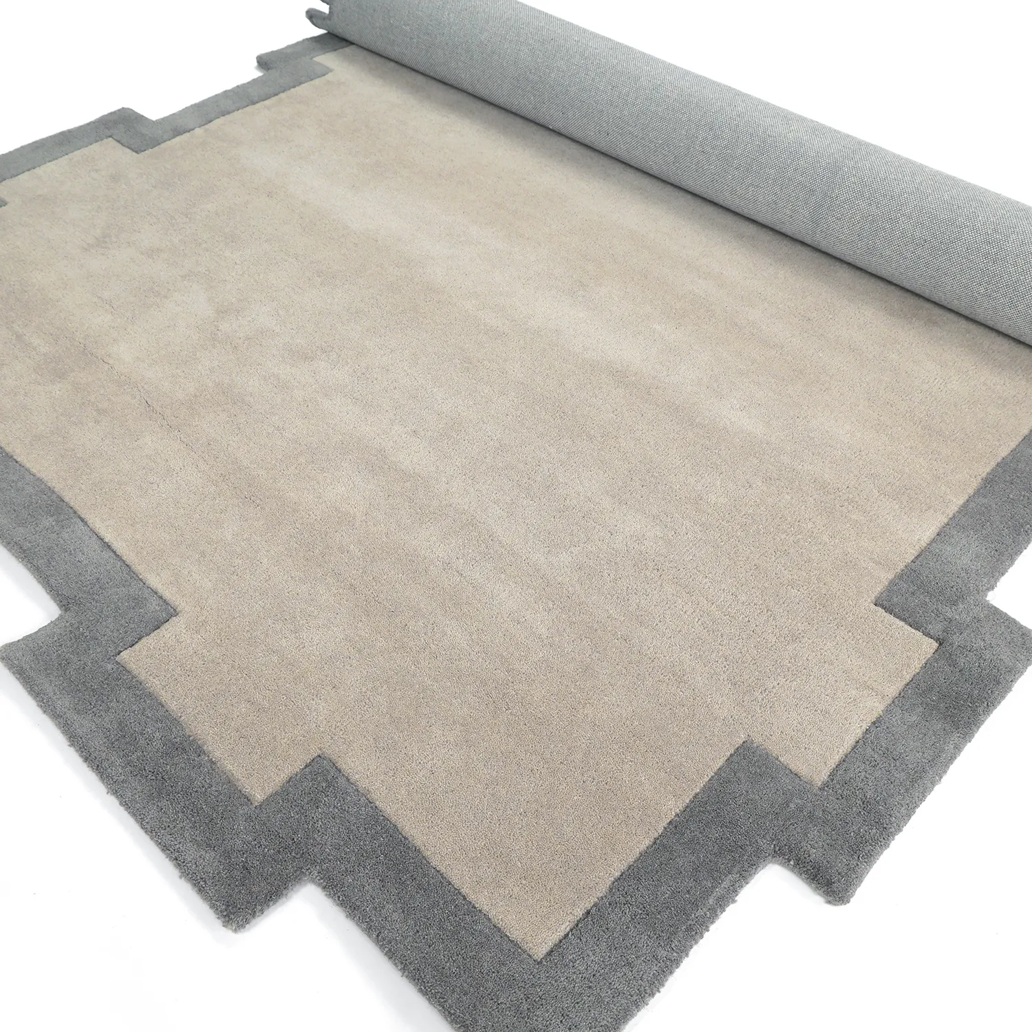 Tappeto In Lana - Agra Hand Tufted Wool Premium (grigio)