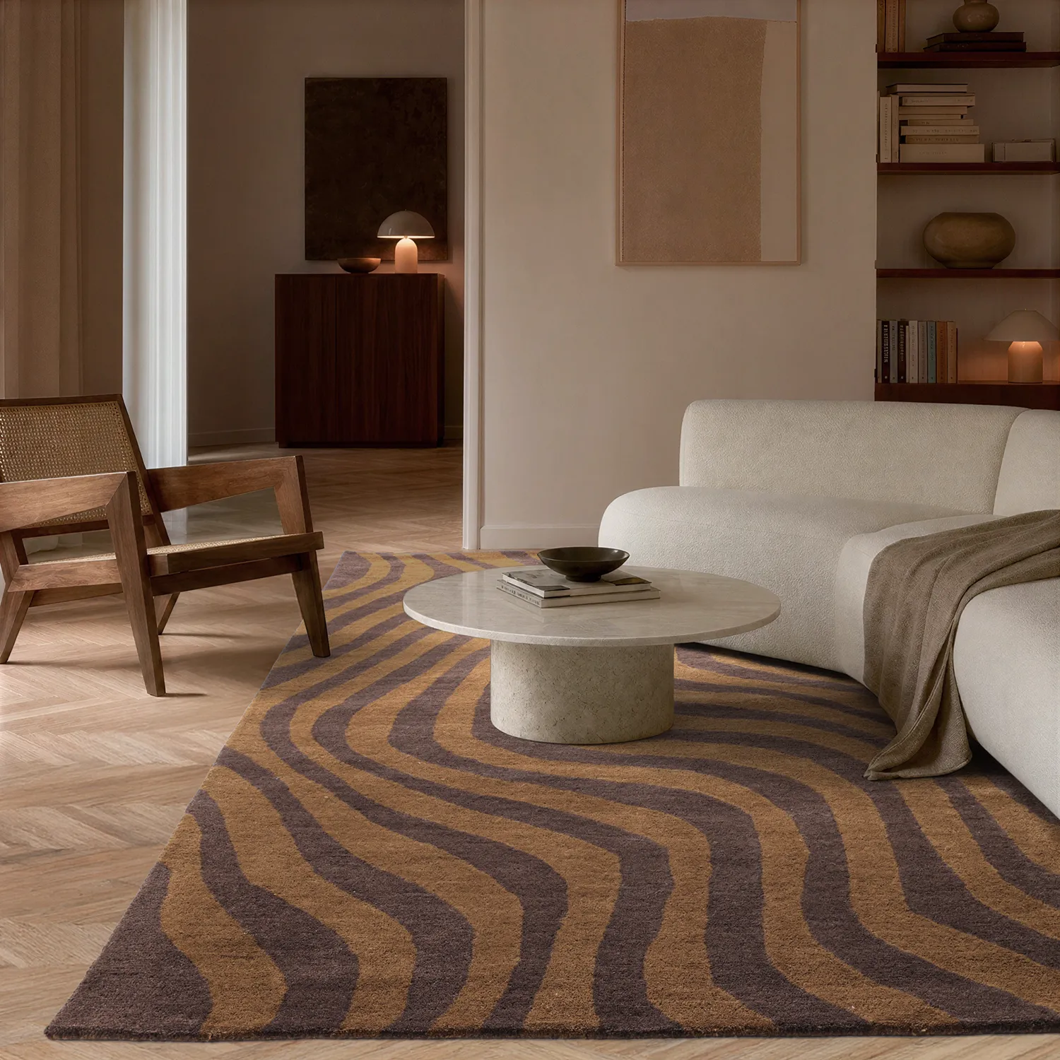 Tappeto In Lana - Aiz Hand Tufted Wool Premium (marrone)