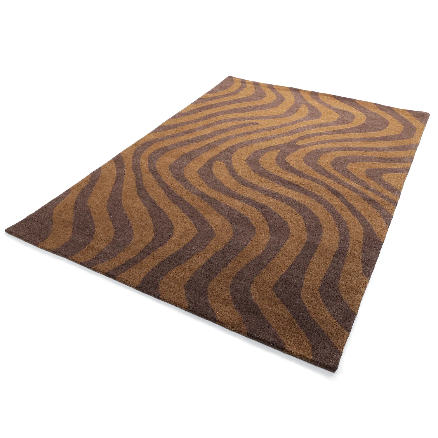 Tappeto In Lana - Aiz Hand Tufted Wool Premium (marrone)