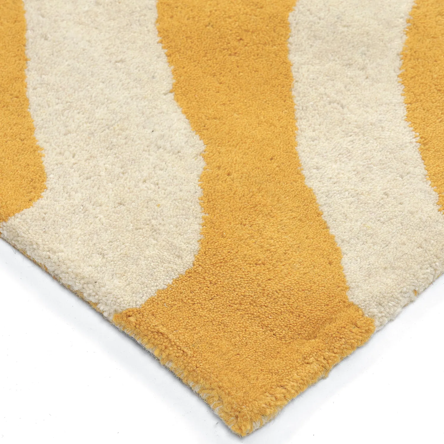 Tappeto In Lana - Aiz Hand Tufted Wool Premium (giallo)
