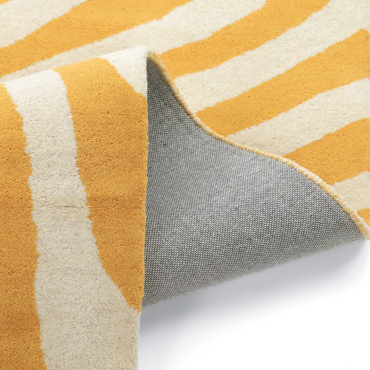 Tappeto In Lana - Aiz Hand Tufted Wool Premium (giallo)