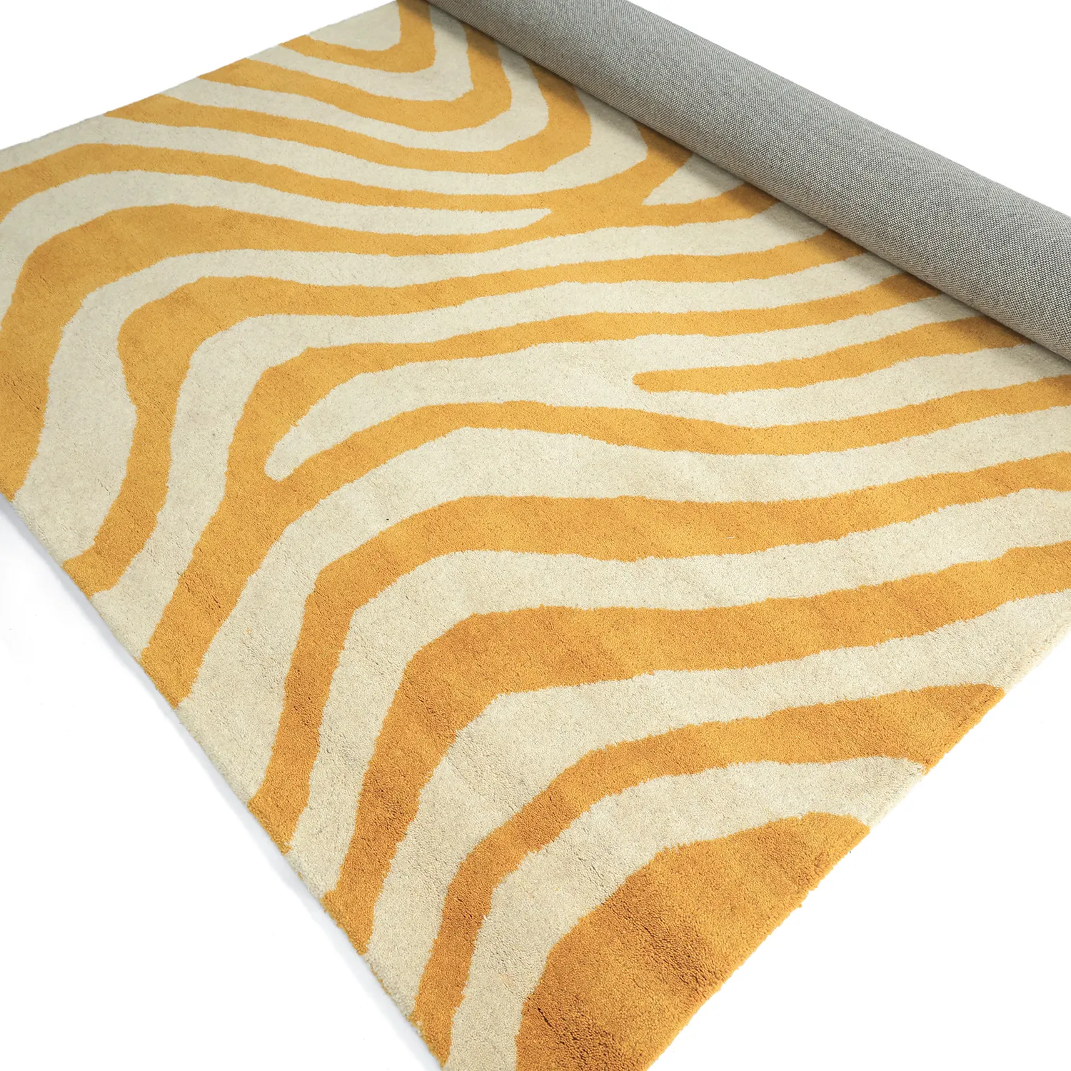 Tappeto In Lana - Aiz Hand Tufted Wool Premium (giallo)