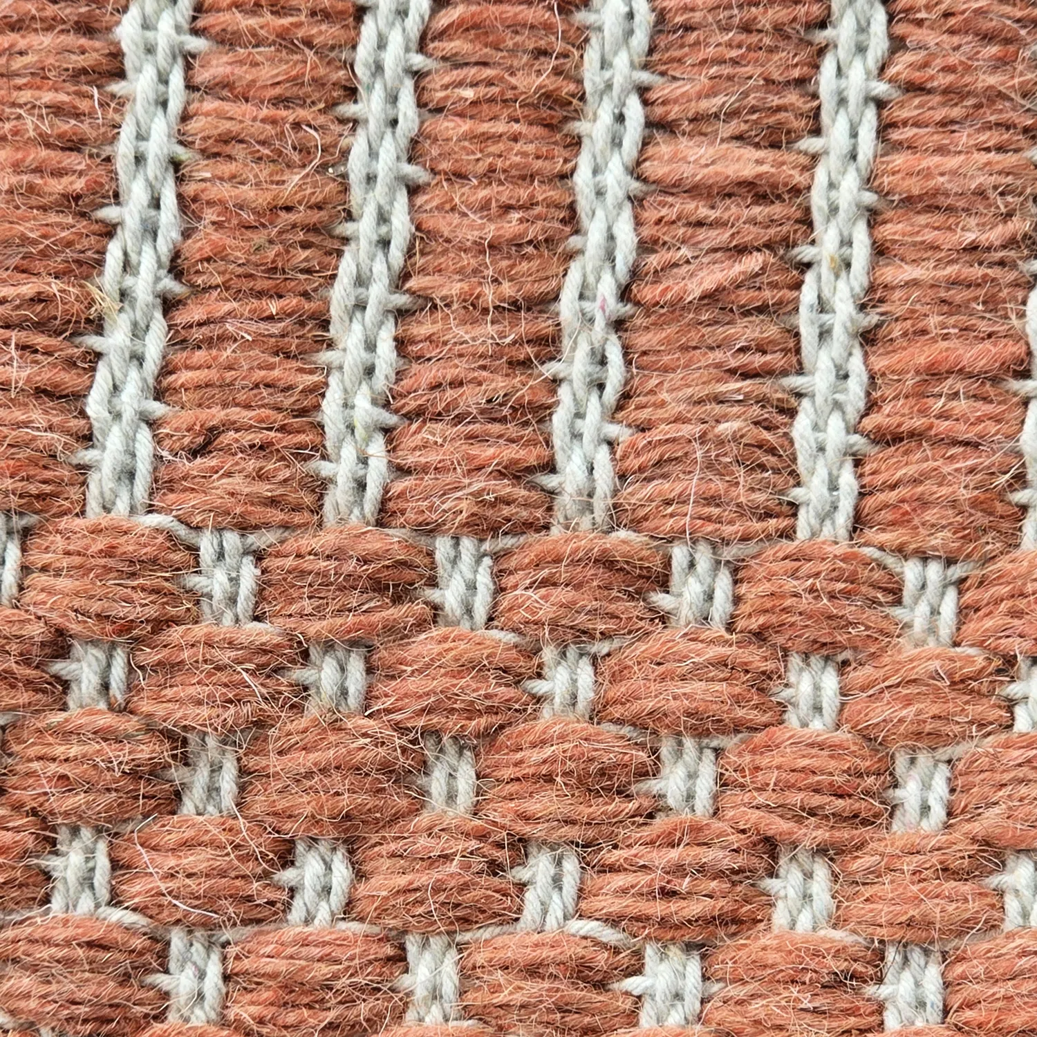 Tappeto In Lana - Arbil (terracotta/bianco)