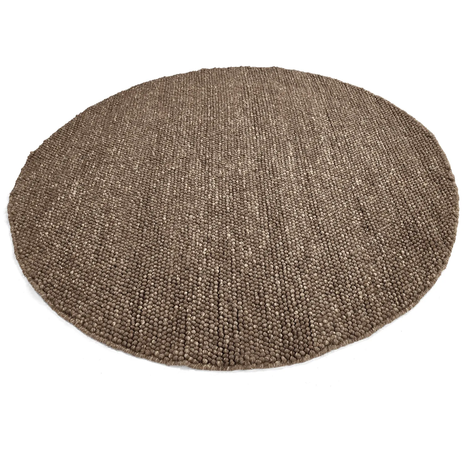 Tappeto rotondo - Avafors Wool Bubble (marrone/beige)